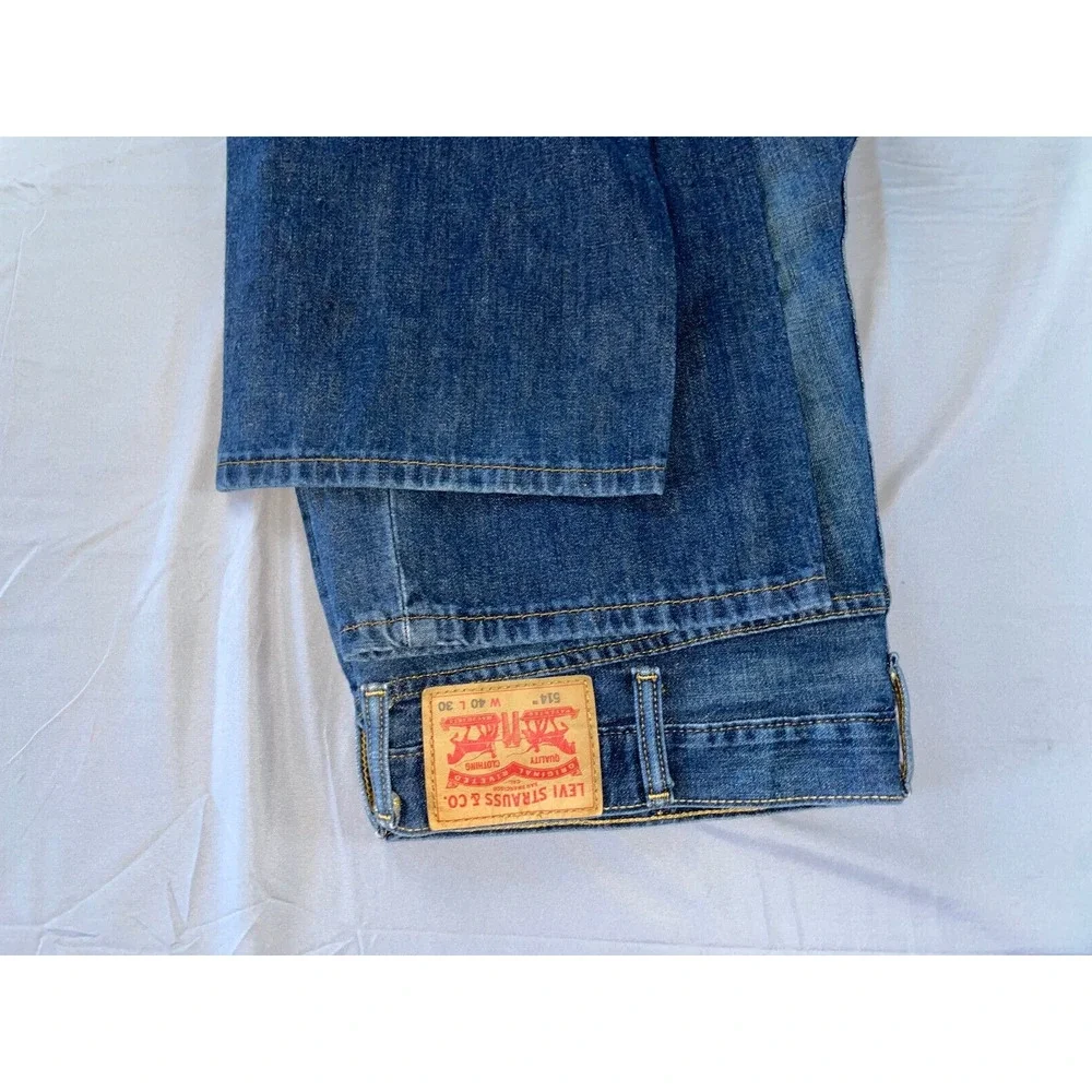 Levi's 514 Straight 100% Cotton Denim Jeans. Perfectly Broken In, Men's 40X30.